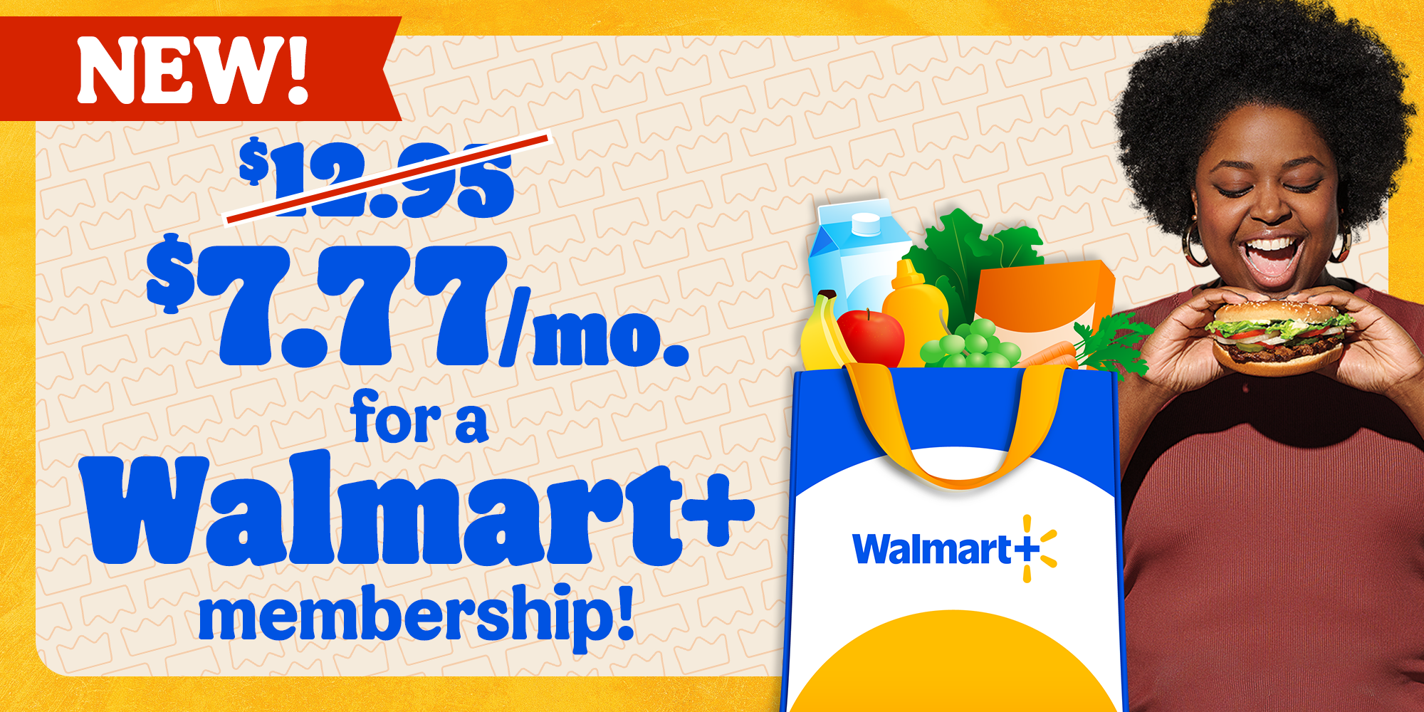 Save with Walmart+ and BK®!
